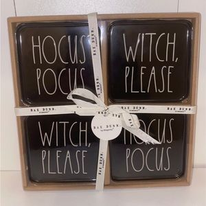 Rae Dunn 4pc Hocus Pocus coaster set